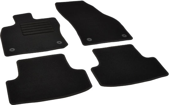 Rigum Set of Front and Rear Mats 4pcs for Volkswagen T-Roc Audi Q2 Black