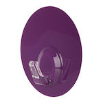 ArteLibre Plastic Hanger Kitchen Hook with Sticker Purple 04010385