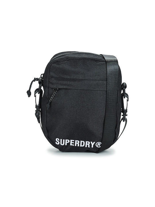 Superdry Ανδρική Τσάντα Ώμου / Χιαστί σε Μαύρο χρώμα