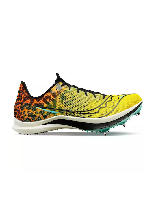 Saucony Endorphin Cheetah Γυναικεία Spikes Κίτρινα