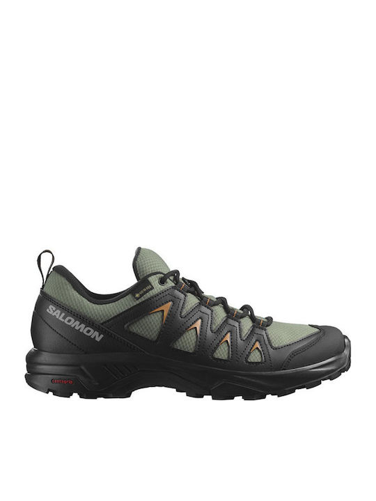 Salomon X Braze GTX Men's Waterproof Hiking Shoes with Gore-Tex Membrane Green