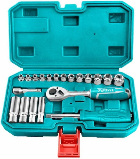 Total Set Ratchet 1\4" 20pcs