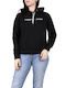 Tommy Hilfiger Women's Hooded Sweatshirt Black