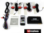 Kirosiwa Ψηφιακός Δέκτης TV Τηλεόρασης Αυτοκινήτου με Τετραπλή Κεραία RX-5195
