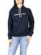 Tommy Hilfiger Women's Hooded Sweatshirt Navy Blue