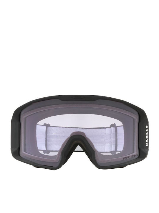 Oakley Line Miner Μάσκα Σκι & Snowboard Ενηλίκων Μαύρη με Φακό σε Μωβ Χρώμα