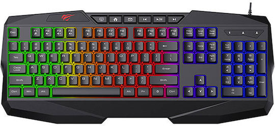 Havit KB878L Gaming Πληκτρολόγιο με RGB φωτισμό (Αγγλικό US)