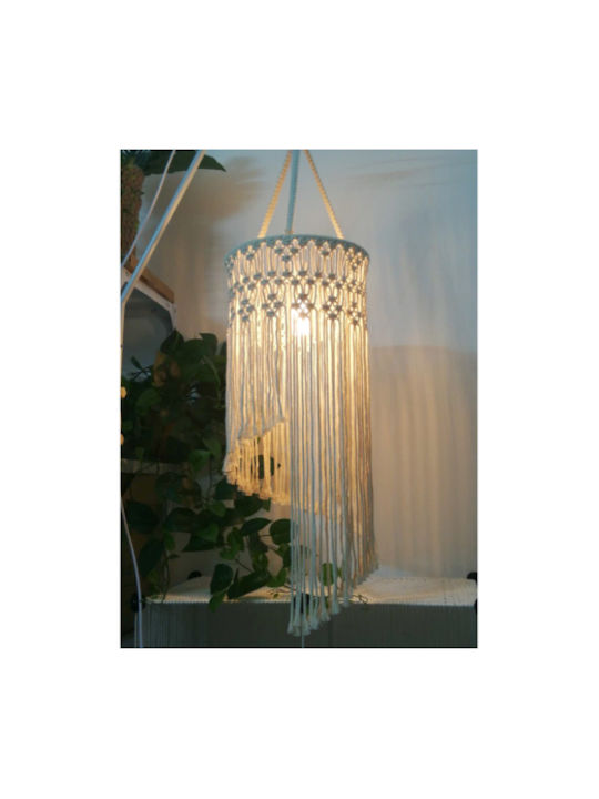 ARlight PDC 6820 Κρεμαστό Φωτιστικό Λευκό Boho με Ντουί E27 30x70εκ.