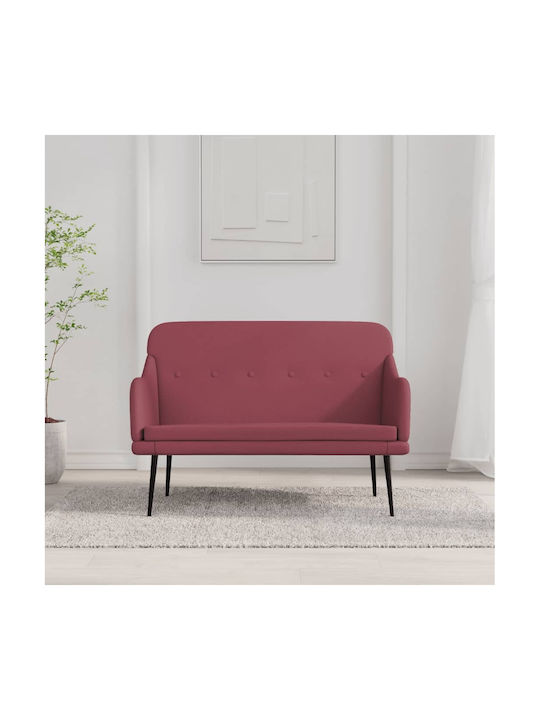 Canapea Cu Două Locuri Burgundy 110x76x80cm