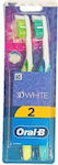 Oral-B 3D White 35 Medium Λαχανί / Μπλε 2τμχ