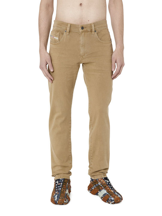 2019 D-strukt Men's Jeans Pants with Relaxed Fit Beige