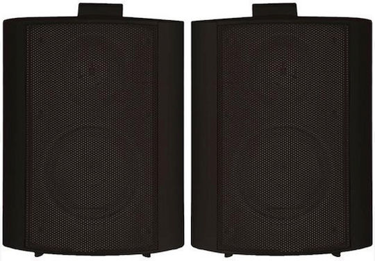 SPS-600B Passiv Installationslautsprecher 60W Paar 18x14x22cm Schwarz
