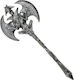 Carnival Axe Silver made of Plastic