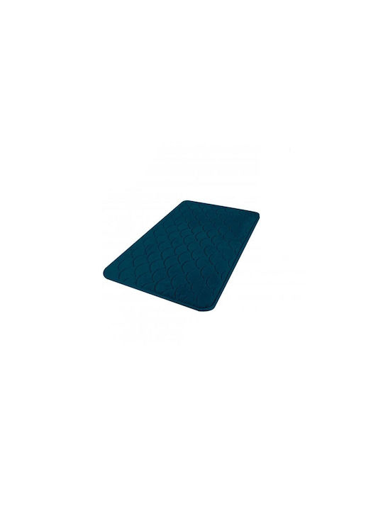Urban Living Αντιολισθητικό Πατάκι Μπάνιου Memory Foam AT0000293 Σκούρο Μπλε 50x120εκ.