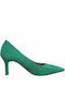 Tamaris Anatomic Pointed Toe Green Heels