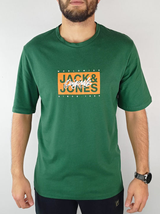 Jack & Jones Tricou pentru bărbați cu mâneci scurte Verde