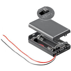 Goobay Battery Holder for 3xAAA Batteries with Cable & Switch (48143)