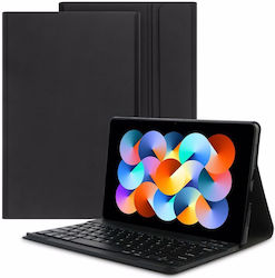 Tech-Protect Smartcase Plus Flip Cover Silicon cu Tastatură Engleză SUA Negru Redmi Pad 10.6