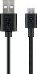 Goobay Regulat USB 2.0 spre micro USB Cablu Negru 2m (38660) 1buc