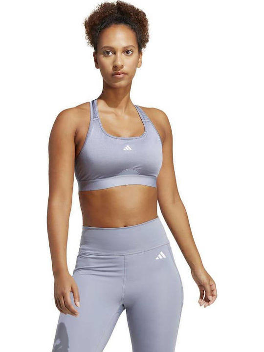 adidas Performance Γυναικείο Αθλητικό Μπουστάκι Ασημί