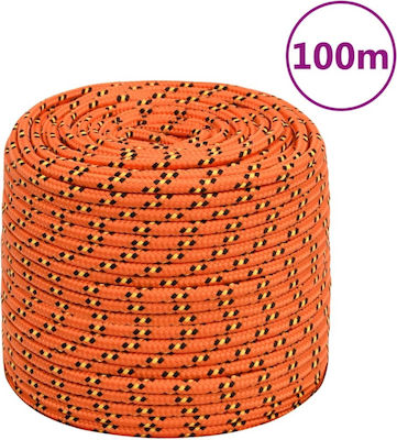 vidaXL Knitted 6mm Polypropylene Rope 100m