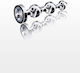 ToyJoy Diamond Star Beads Anal Beads Medium Silver