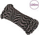 vidaXL Rope Diameter 3mm with Length 100m Black Work Rope Black 3mm 100m Polypropylene