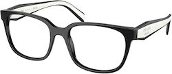 Prada Plastic Eyeglass Frame Black PR17ZV 1AB1O1