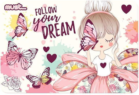 Must Team Подложки за чинии Многоцветен Butterfly Girl от Пластмаса 1бр