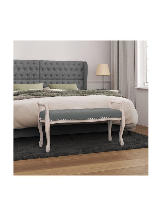 Stoff-Tabouret Mit Grau Gepolstert 110x45x60cm