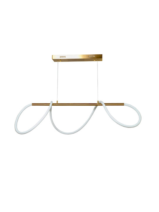 Inlight Pendant Lamp with Built-in LED Gold