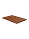 vidaXL Rectangular Bathroom Vanity Unit made of Solid Wood Dark Brown 60x40x2.5cm 343054 1pcs