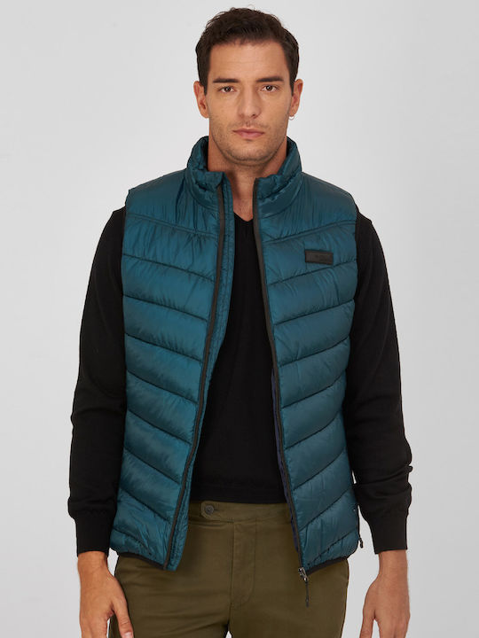 Basefield Puffer vest modern fit Basefield Petrol MONOCHROME ALL DAY