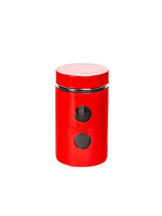 Muhler Stainless Steel General Use Vase with Lid Red 1050ml