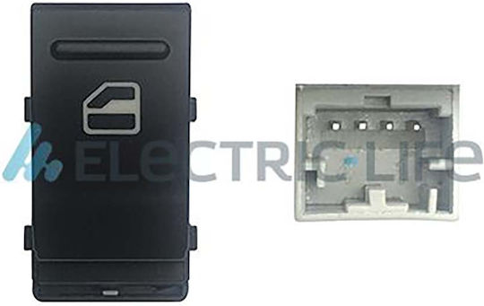 Electric Life ElectricLife Replacement Button Car Window Switch for Volkswagen Transporter 4pin Black