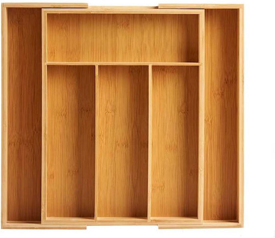 InnovaGoods Drawer Cutlery Tray Kinvara Opening Wooden Beige 38x29x5cm InnovaGoods Drawer Cutlery Tray Kinvara Opening Wooden Beige 38x29x5cm