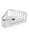 Import Hellas Colțar Montat pe perete Raft Baie Metal 21x21x7cm Argintie