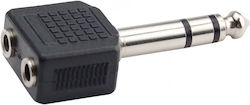 Hilec COADA092 6.3mm Male To 3.5mm 2x Female