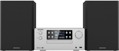 Kenwood Ηχοσύστημα 2.1 M-925DAB-S 100W με CD / Digital Media Player και Bluetooth Ασημί