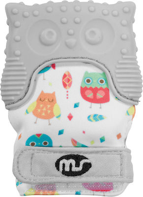 MS Innovaciones Μασητικό Γάντι Οδοντοφυΐας Owl Χωρίς BPA από Σιλικόνη για 3 m+