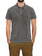 3Guys Graham Men's Short Sleeve Blouse Polo Gray