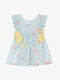 Lapin Kids Dress Floral Sleeveless Light Blue