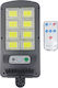Jortan Street Solar Light 400W with Motion Sensor, Photocell and Remote Control IP66 12cmx4cmx28cmcm