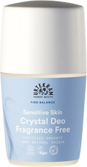 Urtekram Sensitive Skin Crystal Deodorant sub formă de Roll-On 50ml