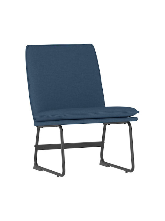 Visitor Armchair Μπλε 52x75x76cm