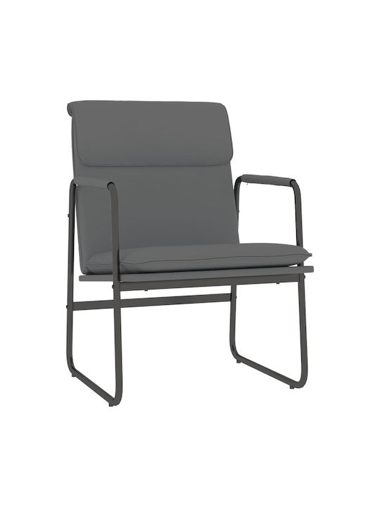 Visitor Armchair 351363 Γκρι 55x64x80cm