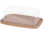 Aria Trade Butter Dish Bamboo Transparent