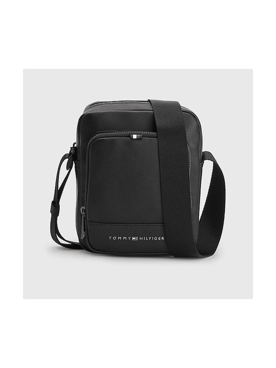 Tommy Hilfiger Ανδρική Τσάντα Ώμου / Χιαστί σε Μαύρο χρώμα