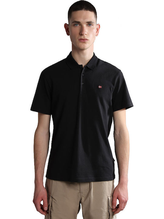 Napapijri Ealis Polo T-shirt Μαύρο