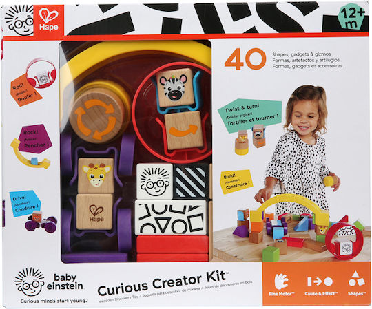 Hape Curious Creator Kit Wooden Building Blocks for 12 Plus Years 40 Pieces